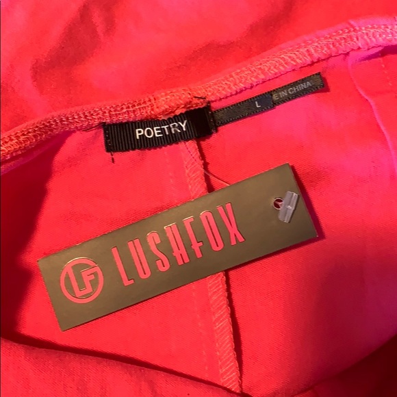 NWT Sexy Hot Pink Clubbing dress Poetry LUSHFOX L - Picture 4 of 4